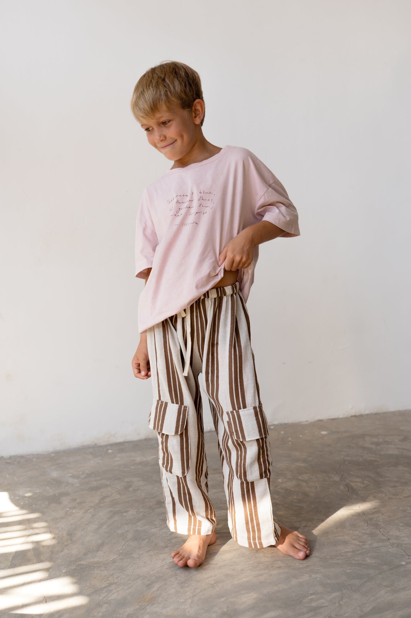 Illoura The Label Hennie Pants Cocoa Stripe
