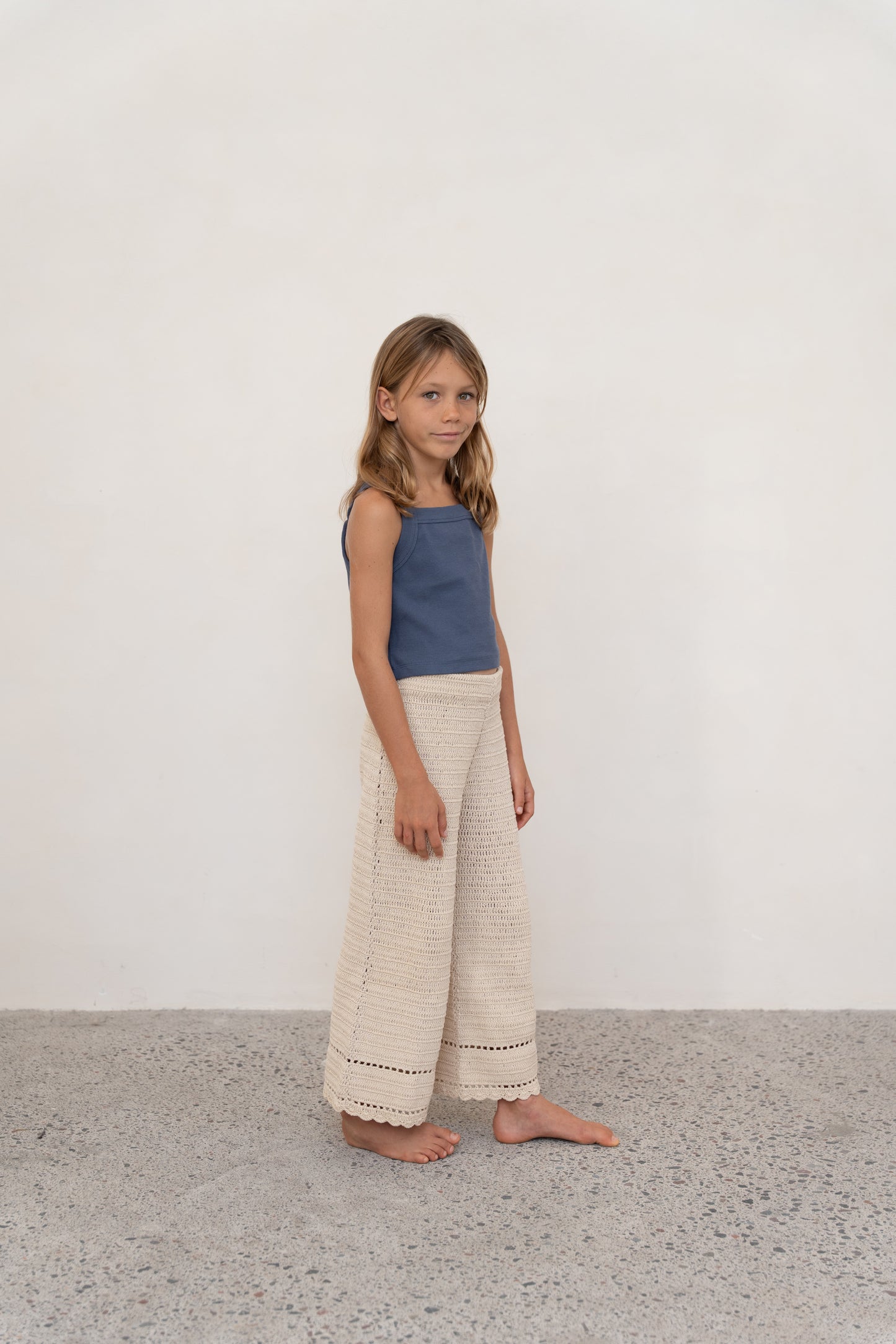 Illoura The Label Crochet Pants Ecru