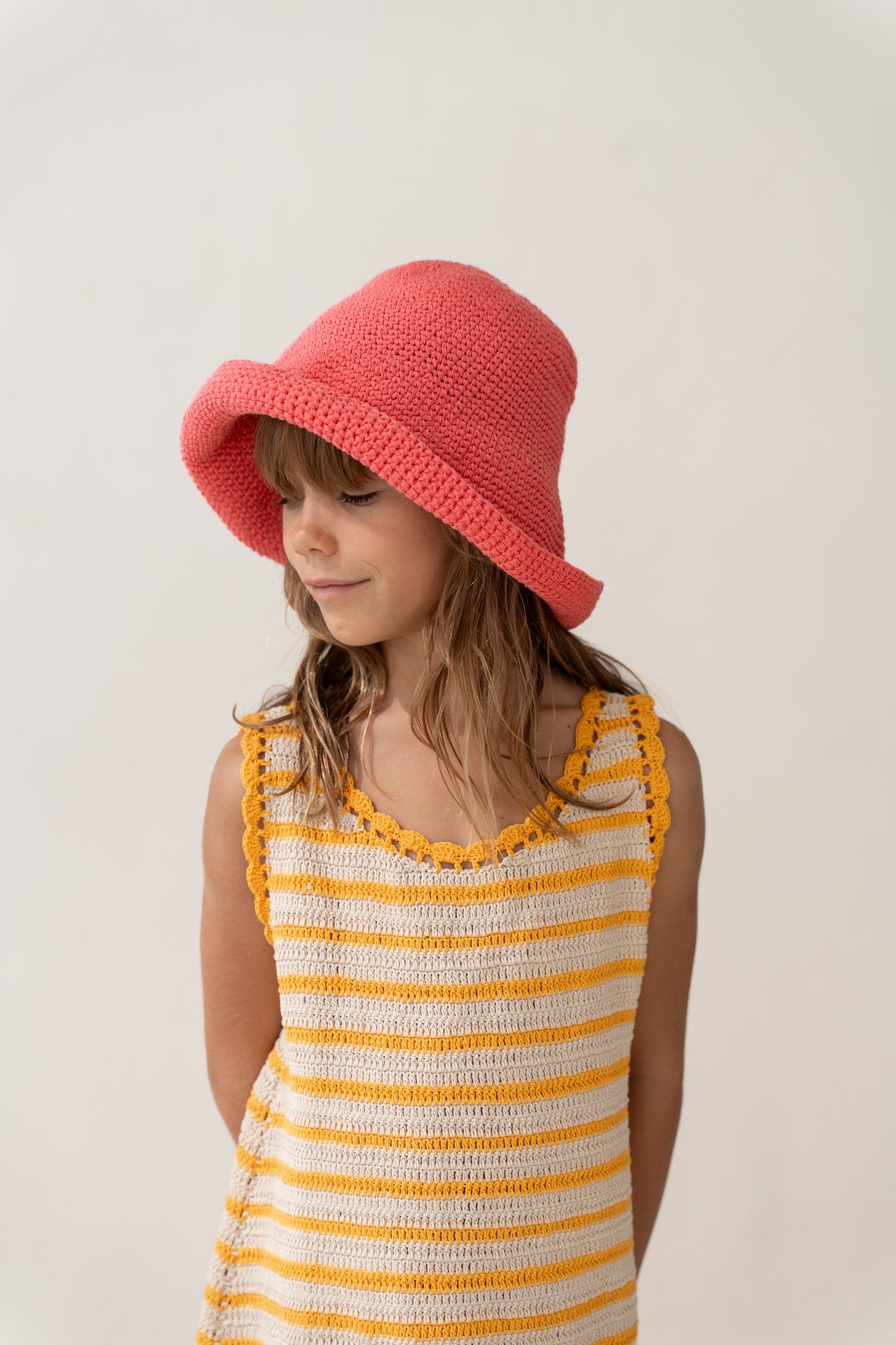 Illoura The Label Crochet Hat Hibiscus