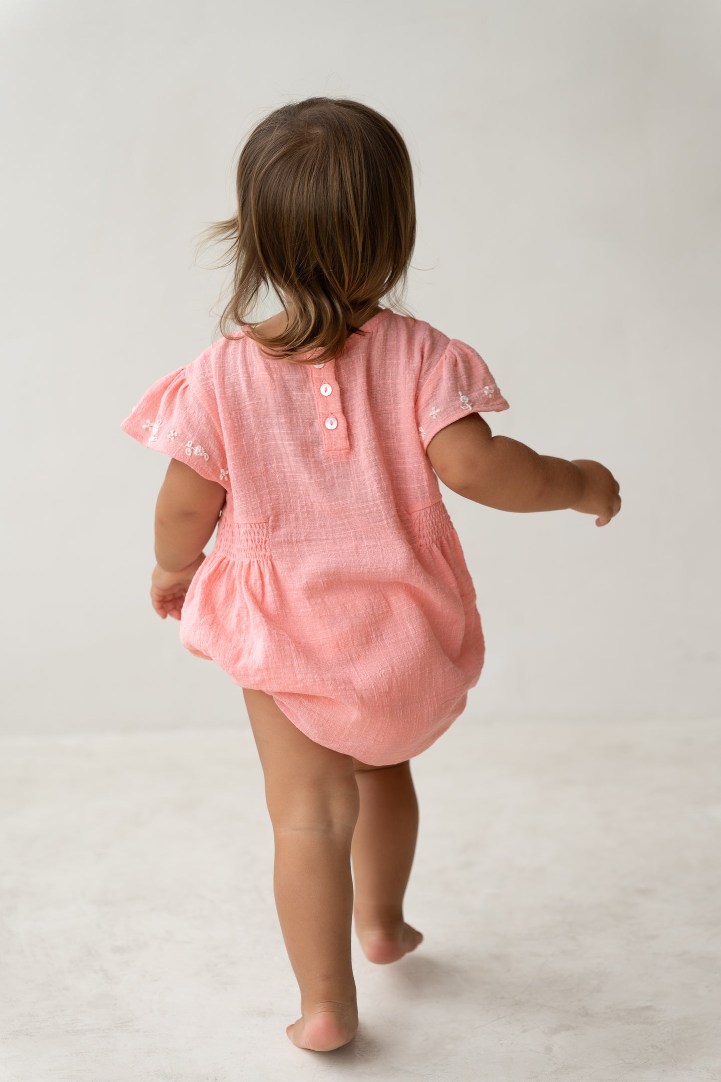 Illoura The Label Blossom Romper Coral