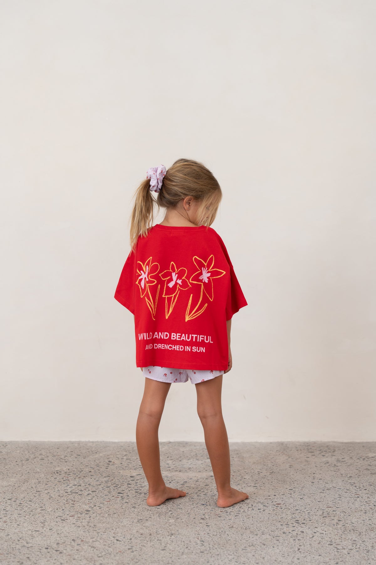 Illoura The Label Live Like Flowers Tee Cherry