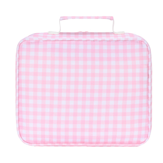 Kinnder Junior Insulated Lunch Bag and Ice Pack Pink Gingham