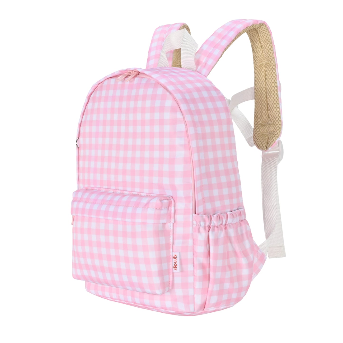 Kinnder Mini Toddler/Daycare Backpack Pink Gingham