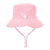 Acorn Terry Towelling Bucket Hat Light Pink