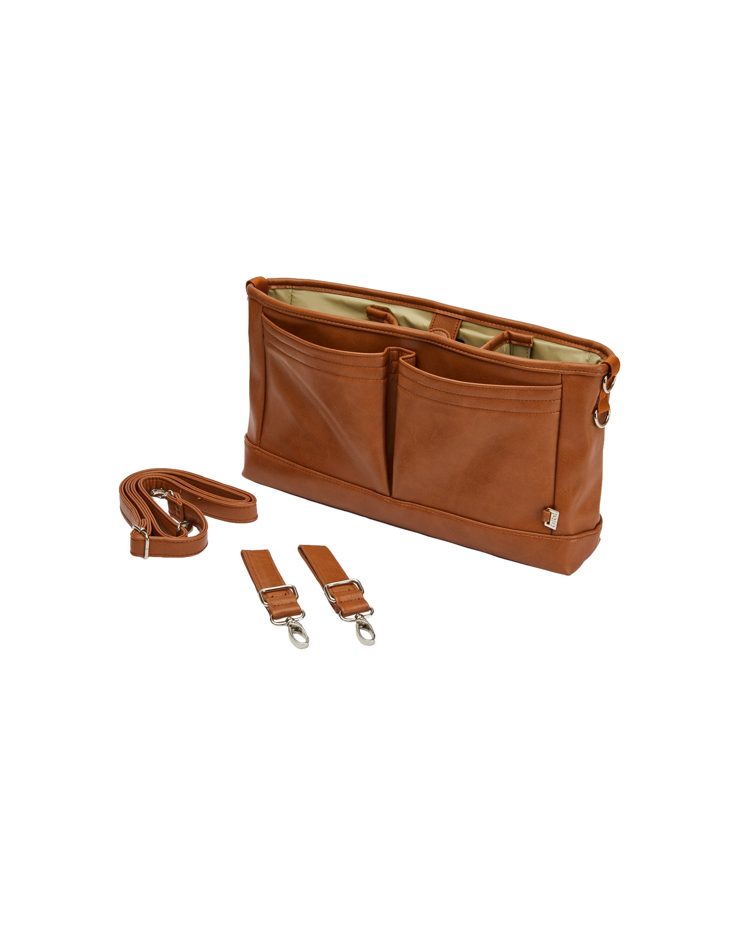 OiOi Vegan Leather Stroller Organiser Tan