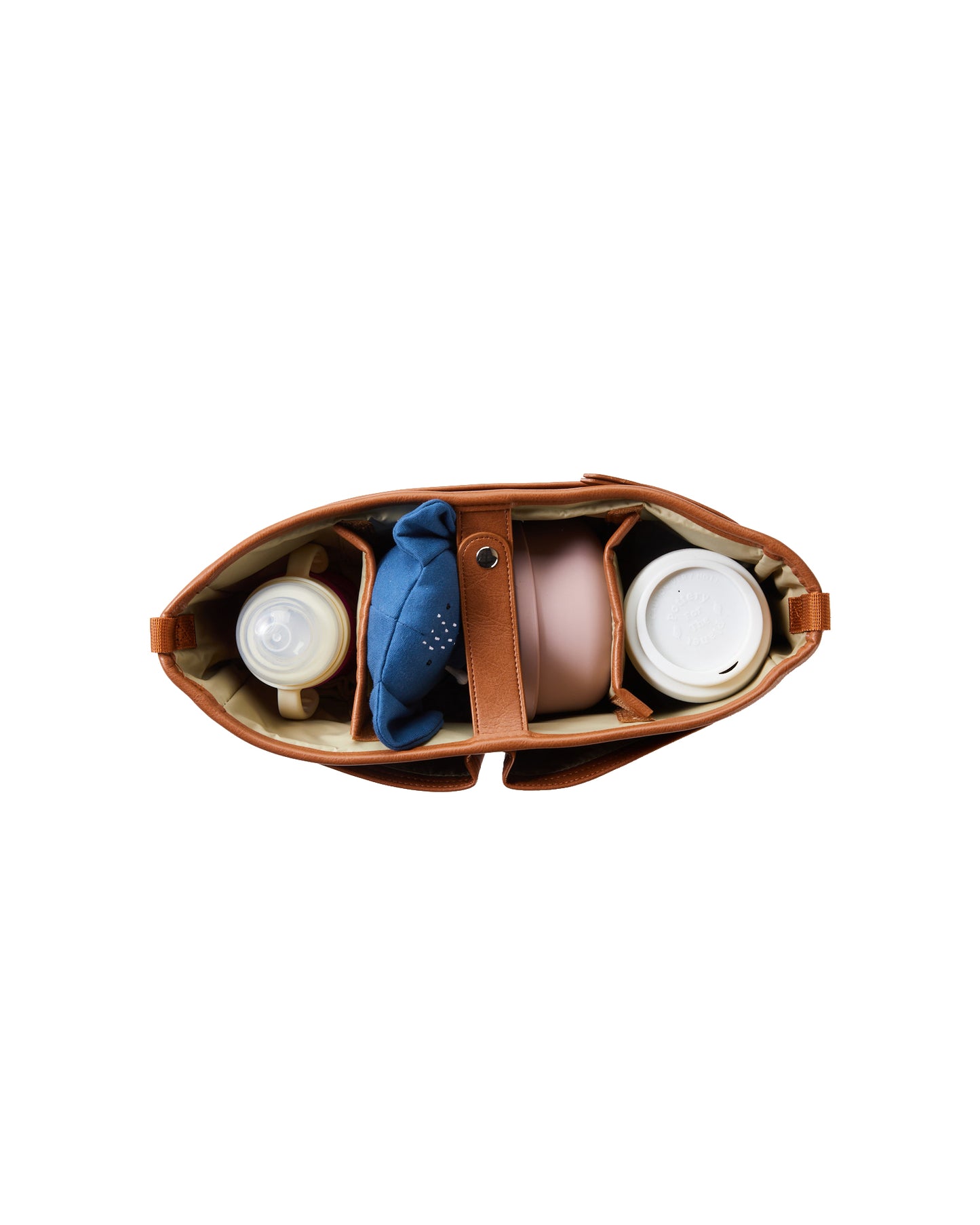 OiOi Vegan Leather Stroller Organiser Tan