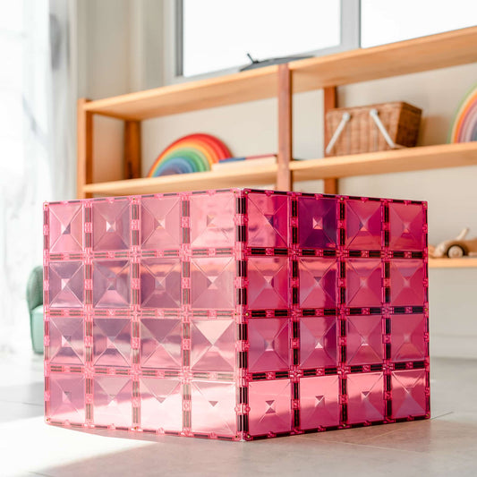Connetix Tiles Pastel Pink & Berry 2 Piece Base Plate Pack