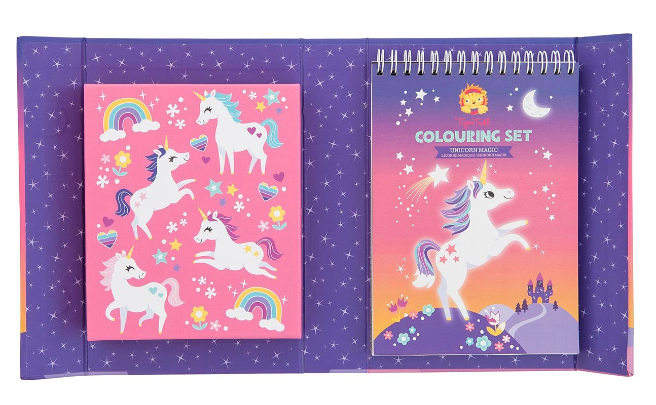 Tiger Tribe Colouring Set Unicorn Magic