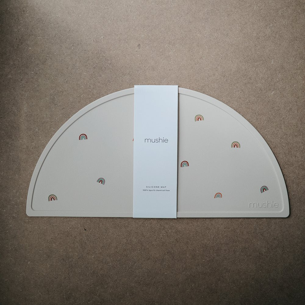 Mushie Silicone Mat Rainbow