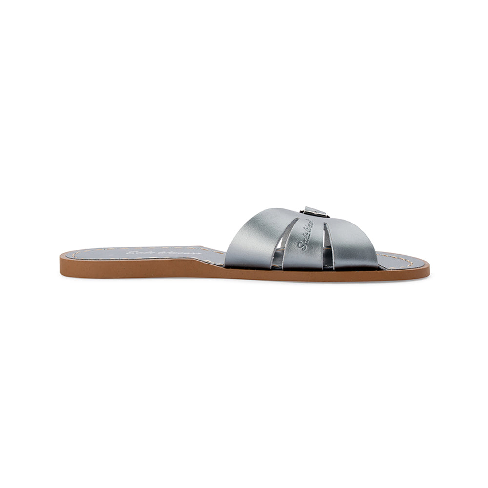 Salt Water Sandals WOMENS Classic Slide Pewter