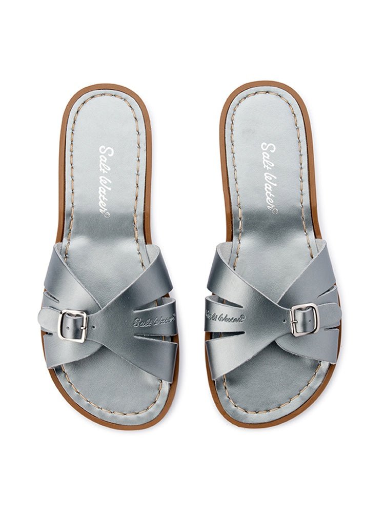 Salt Water Sandals WOMENS Classic Slide Pewter