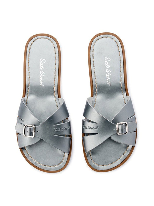 Salt Water Sandals WOMENS Classic Slide Pewter