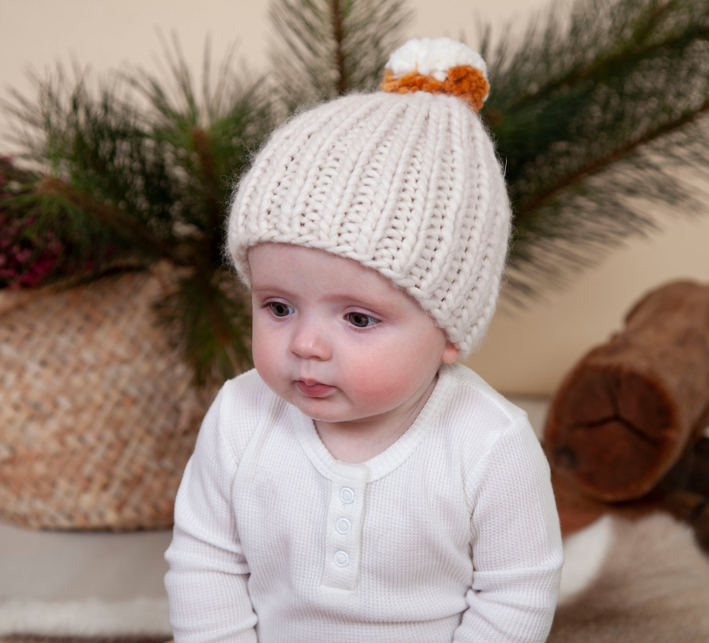 Acorn Journey Chunky Beanie Oatmeal