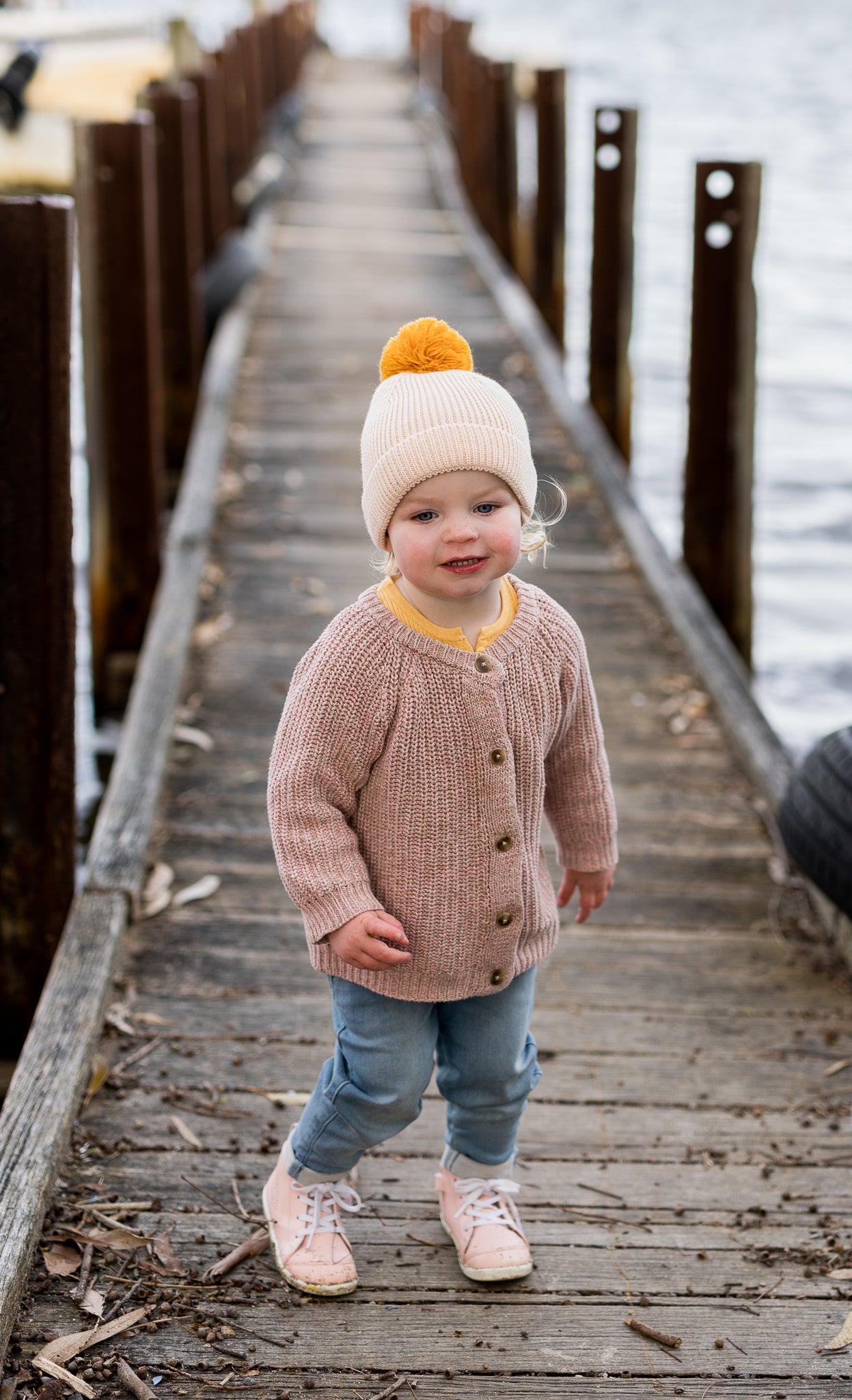 Acorn Oslo Merino Ribbed Beanie Cream