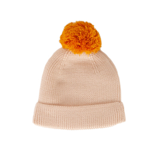 Acorn Oslo Merino Ribbed Beanie Cream
