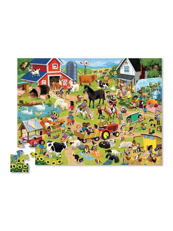Crocodile Creek 48pc Day at the Museum Puzzle Farm