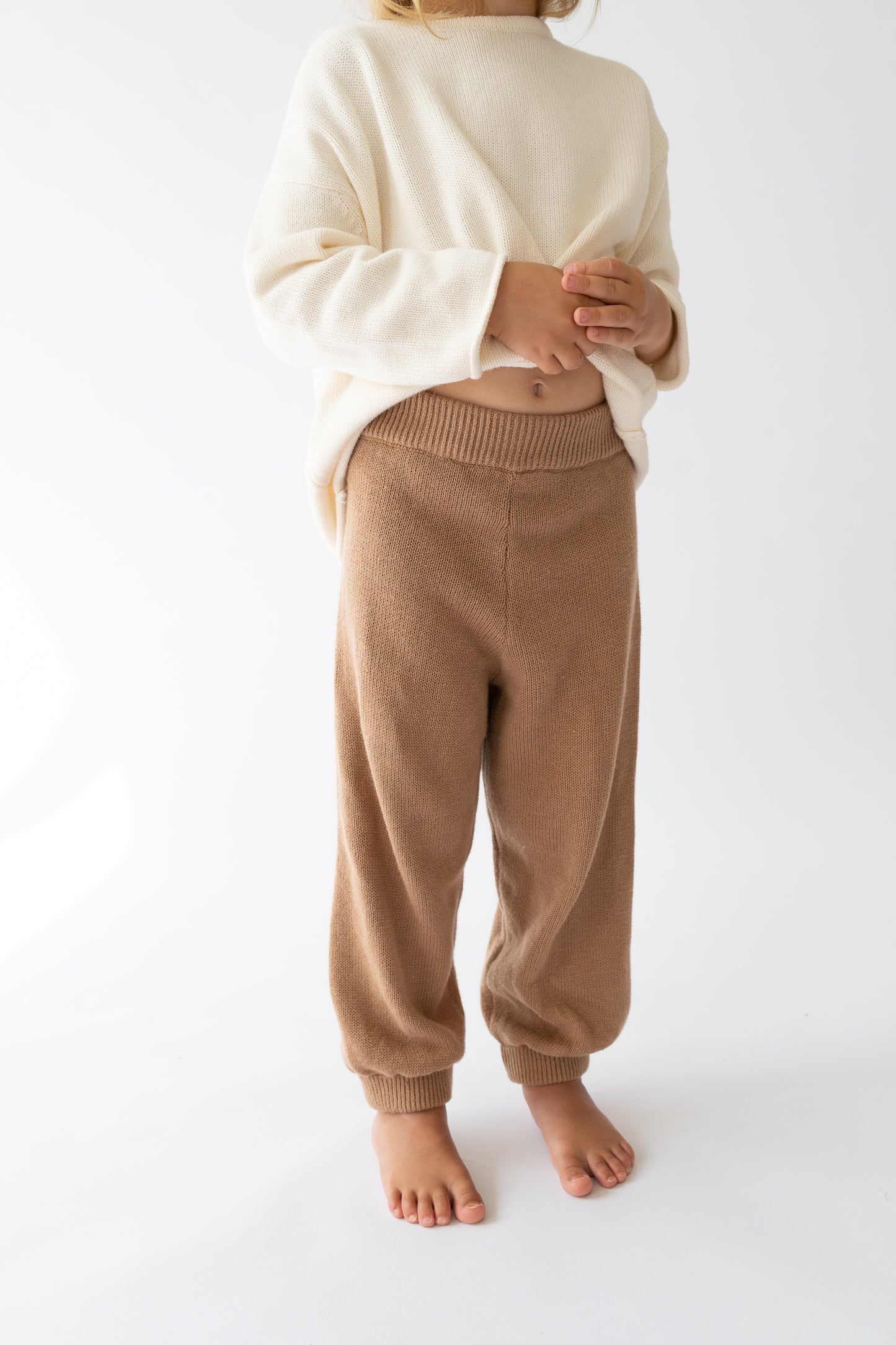Illoura The Label Essential Long Knit Pants Chocolate