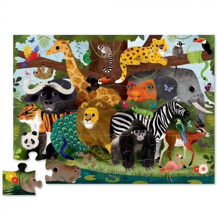 Crocodile Creek 36pc Floor Puzzle Jungle Friends