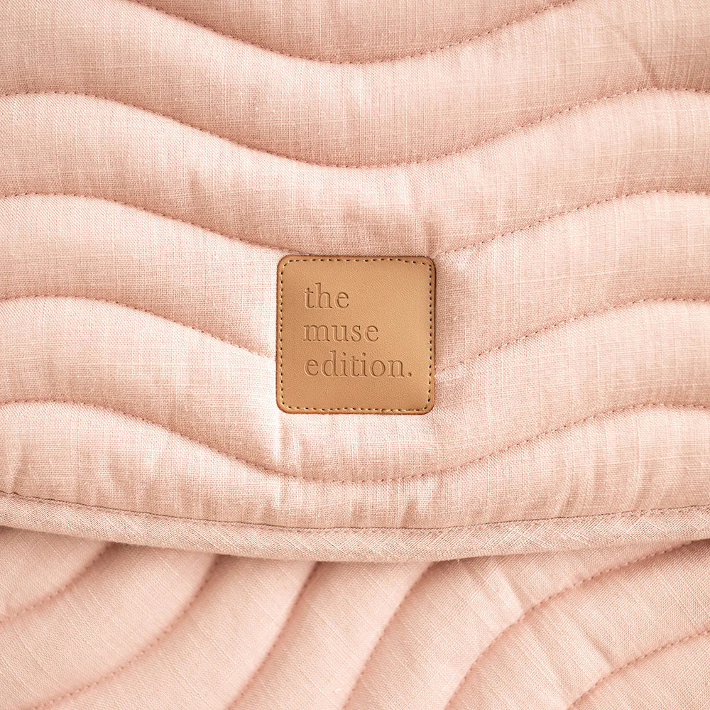 The Muse Edition Linen Baby Play Mat Blush