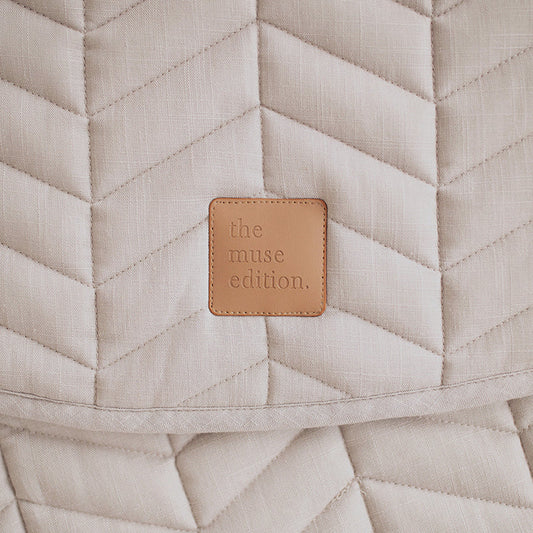 The Muse Edition Linen Baby Play Mat Cloud