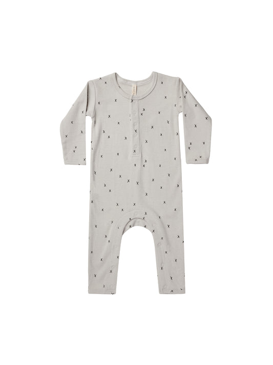 Quincy Mae Ribbed Jumpsuit Criss Cross