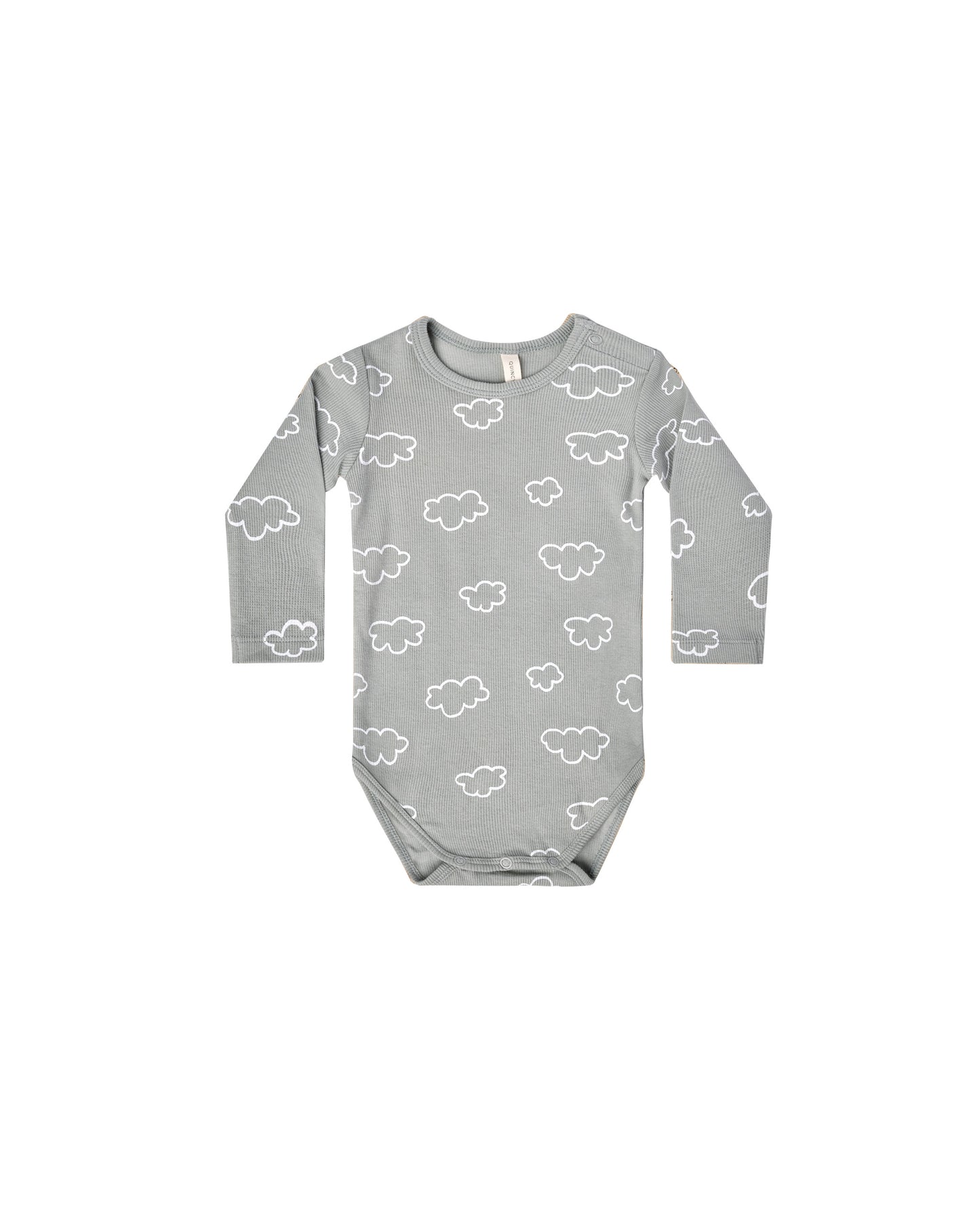 Quincy Mae Ribbed Bodysuit Clouds Sky