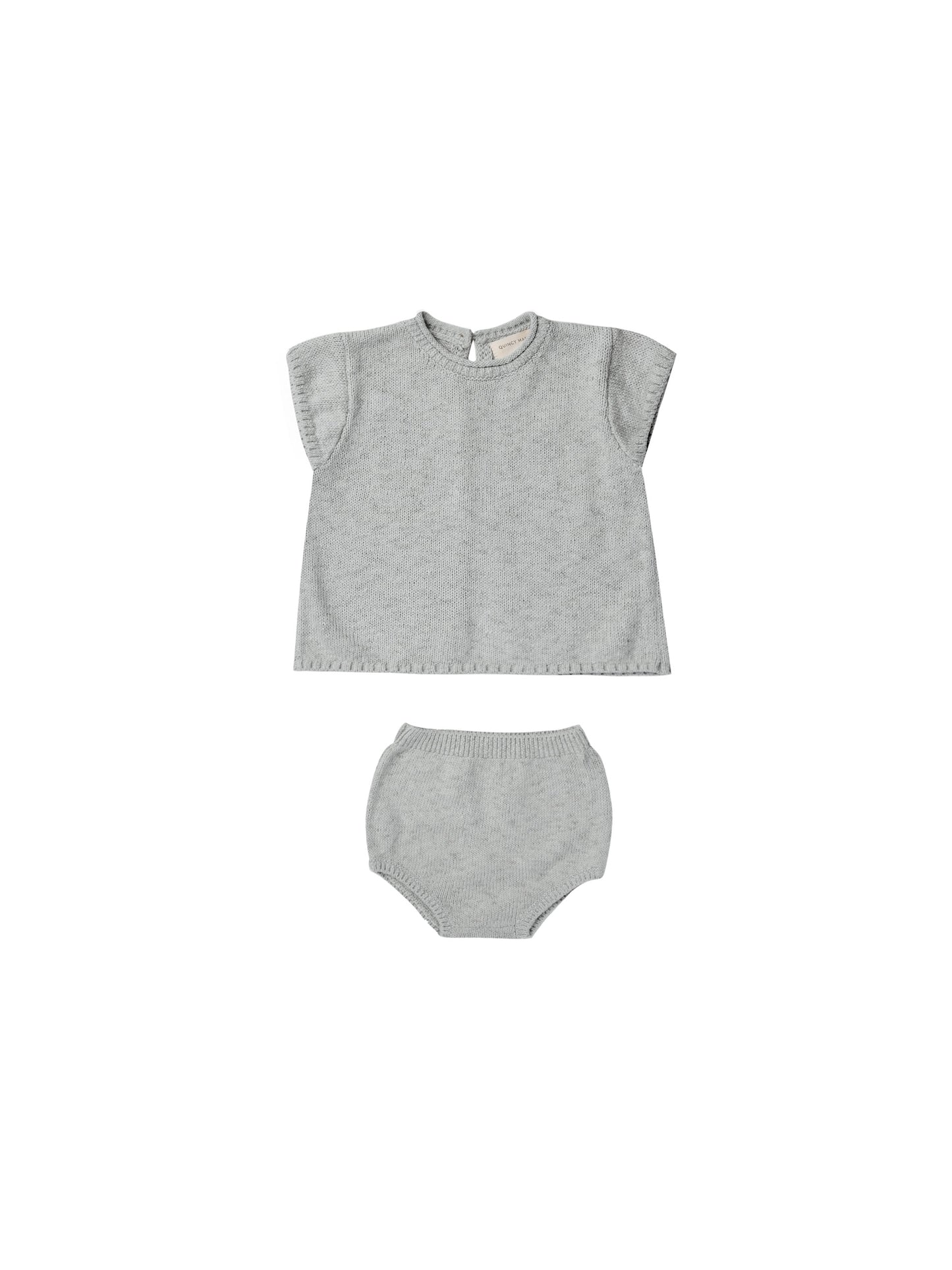 Quincy Mae Penny Knit Set Sky Heather