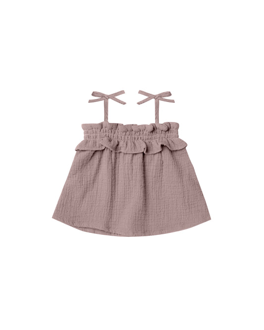 Rylee + Cru Ruffle Tube Top Purple
