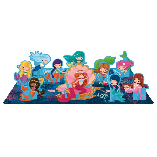 Sassi 3D Puzzle and Book Set Mermaids
