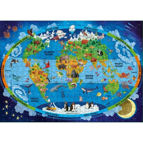Sassi The Ultimate Atlas and Puzzle Set Earth 500 pcs