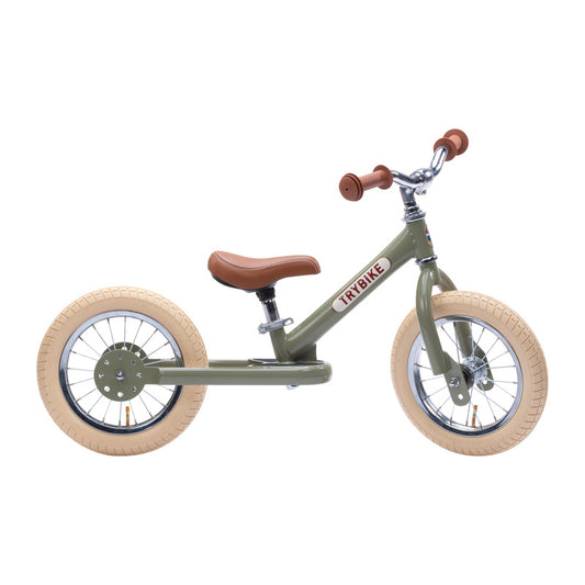 Trybike 2 in 1 Balance Bike Green Steel
