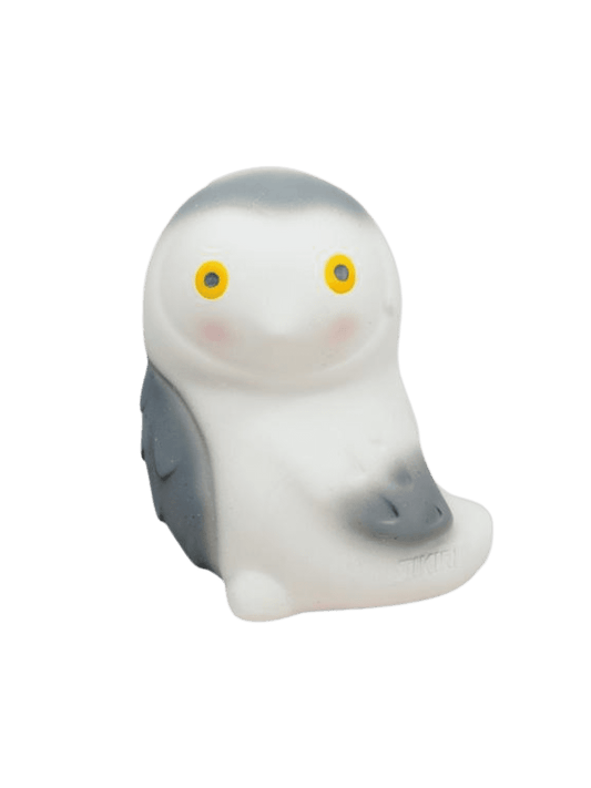 Tikiri Natural Rubber Baby Rattle & Bath Toy Snowy Owl