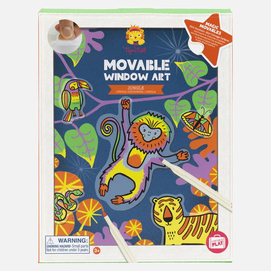 Tiger Tribe Movable Window Art Jungle