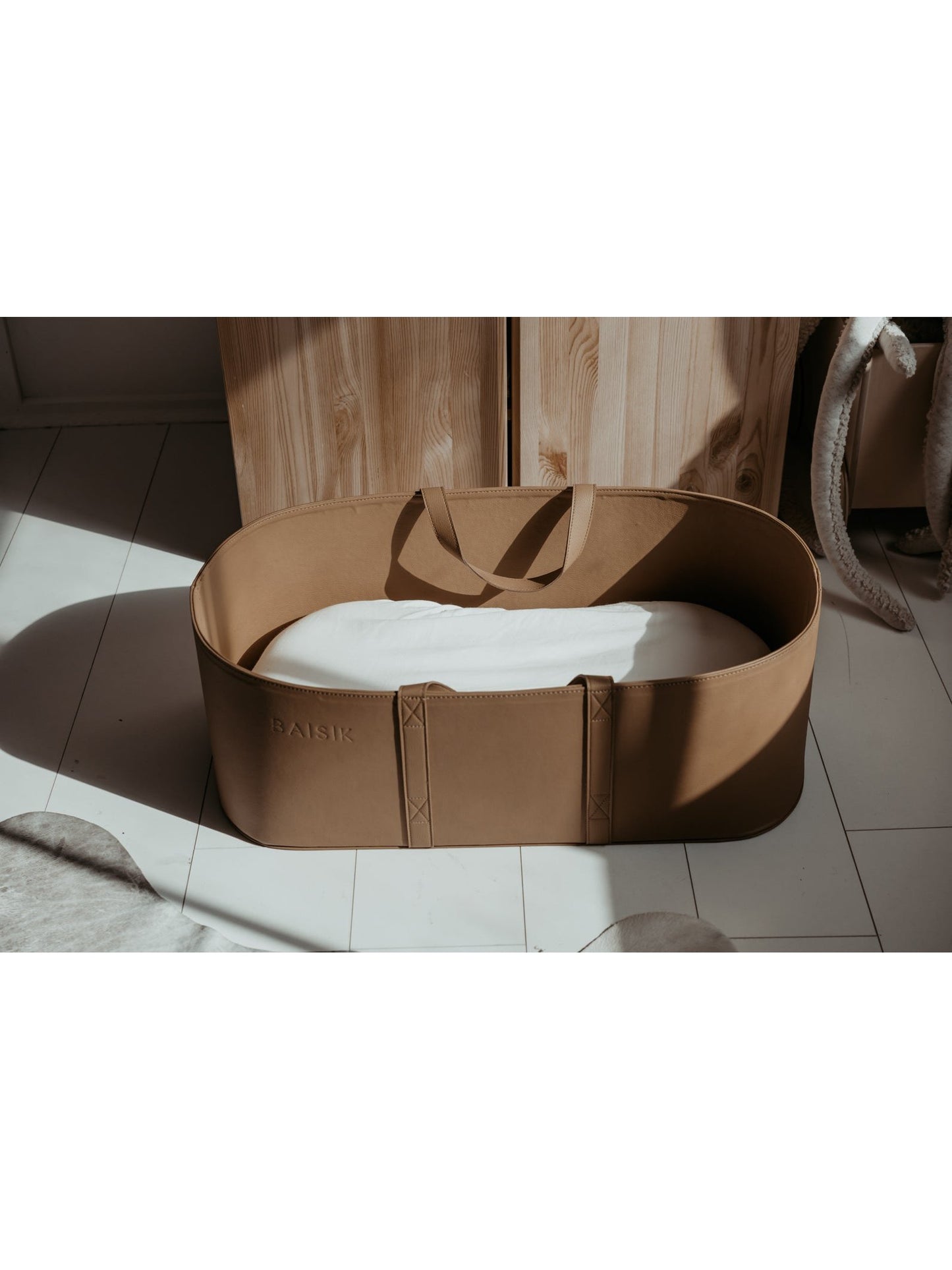 Baisik Baby Moses Basket Tan