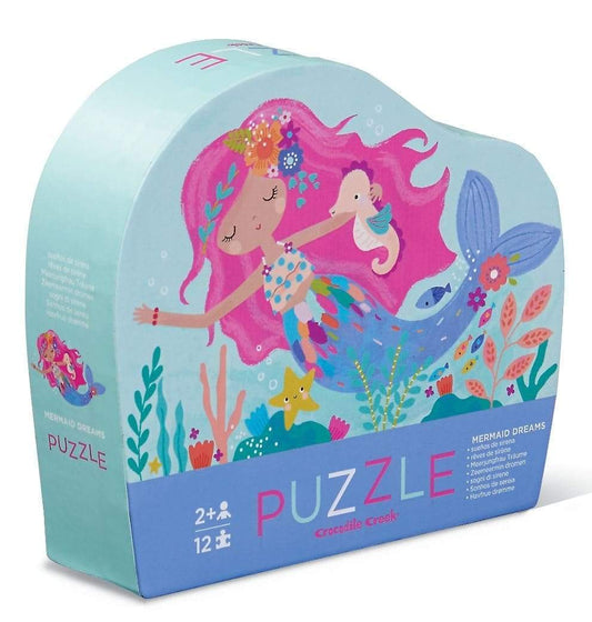 Crocodile Creek  12pc Mini Puzzle  Mermaid Dreams