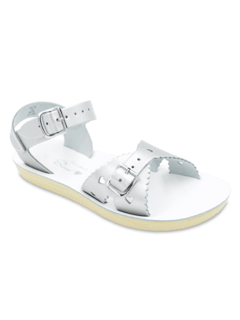Salt Water Sandals Sun San Sweetheart Silver