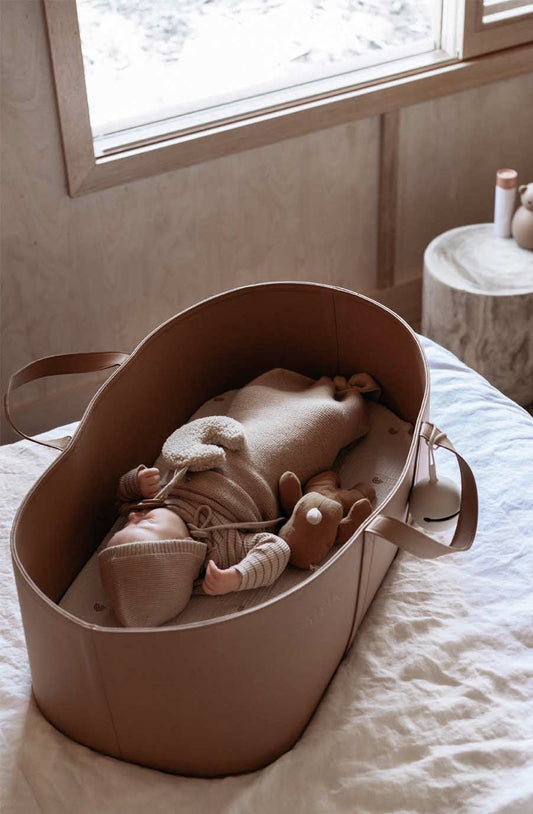 Baisik Baby Moses Basket Tan