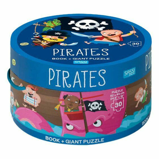 Sassi Giant Puzzle & Book Pirates