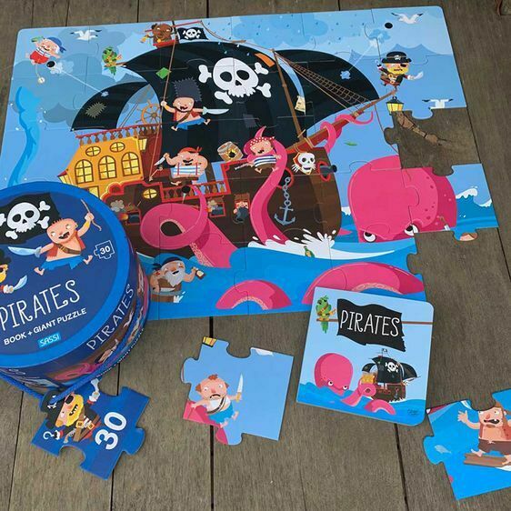 Sassi Giant Puzzle & Book Pirates