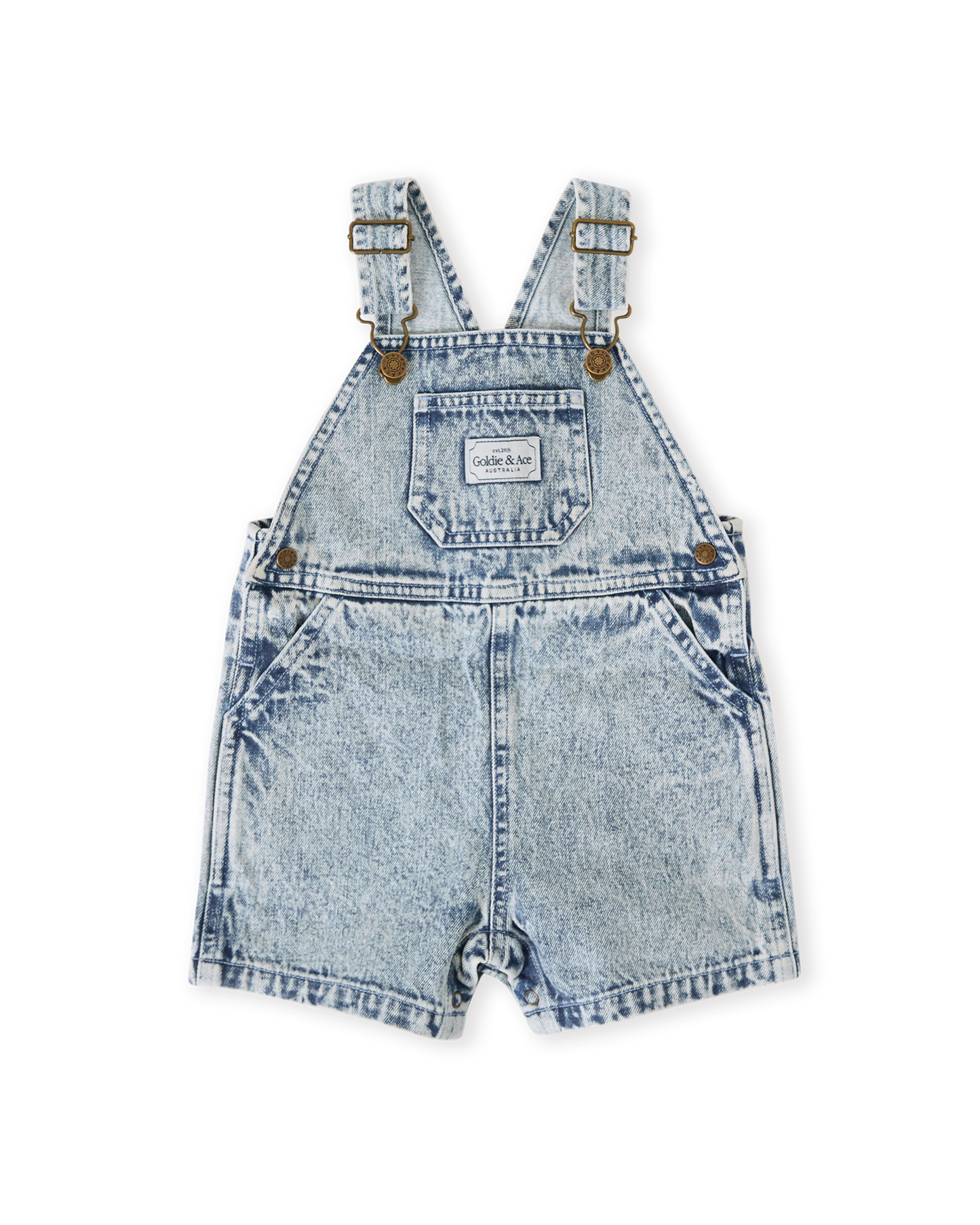 Goldie + Ace Burton Vintage Washed Denim Overalls