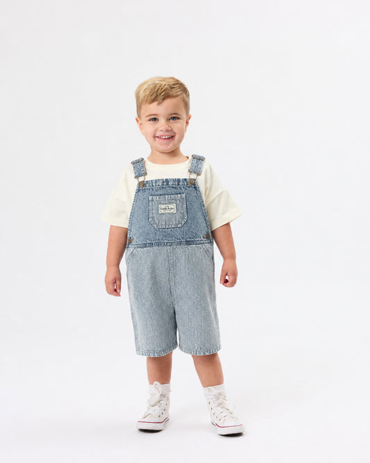 Goldie + Ace Denim Railroad Burton Overalls