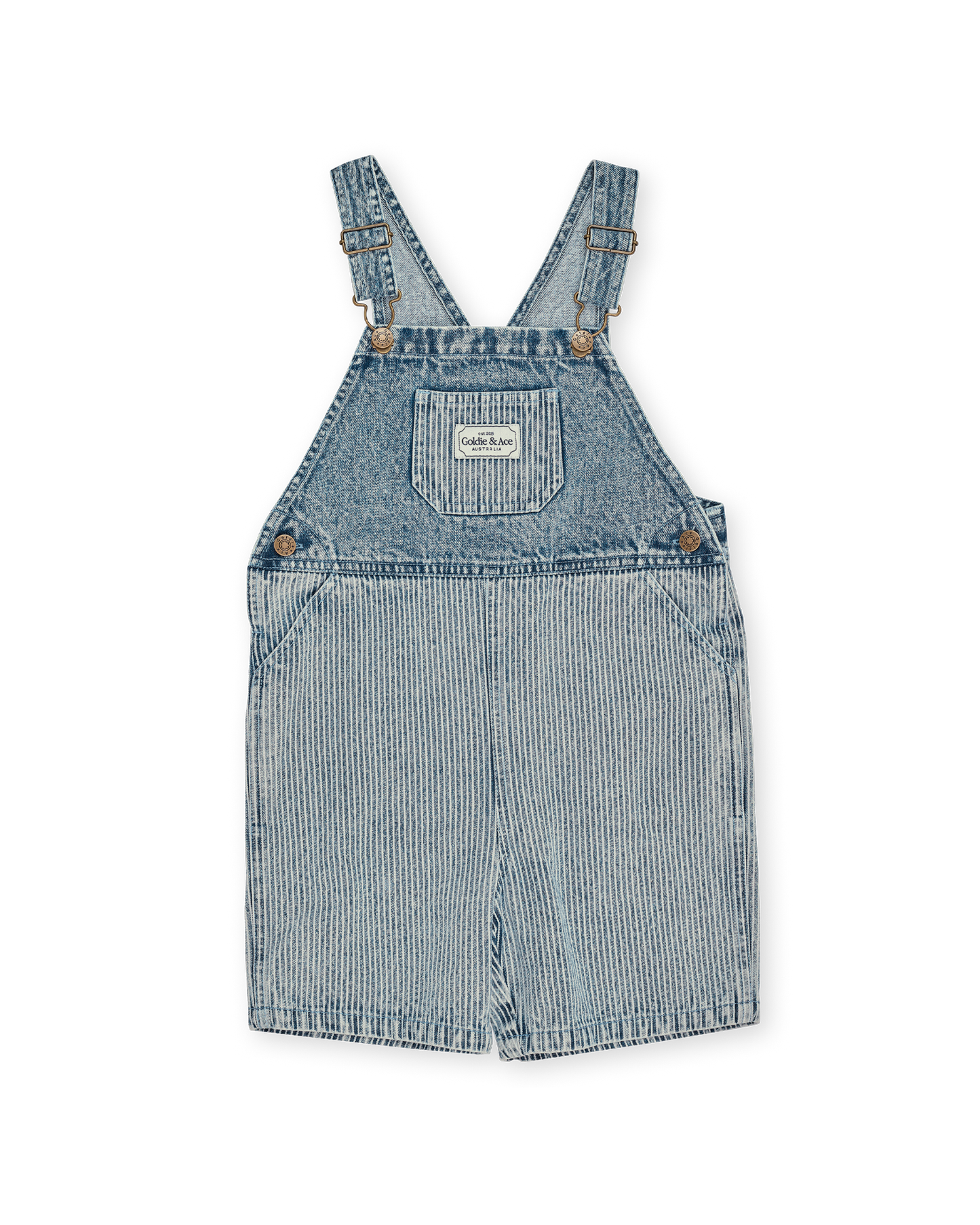 Goldie + Ace Denim Railroad Burton Overalls