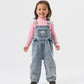 Goldie + Ace Austin Vintage Washed Denim Overalls Light Denim