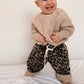Freckles The Label Little Cub Denim Track Pants | Leopard Racer
