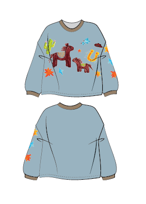 Freckles The Label Pony Club LS Tee Dove