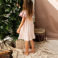 Bella and Lace Christmas Bells Dress Peppermint Pink