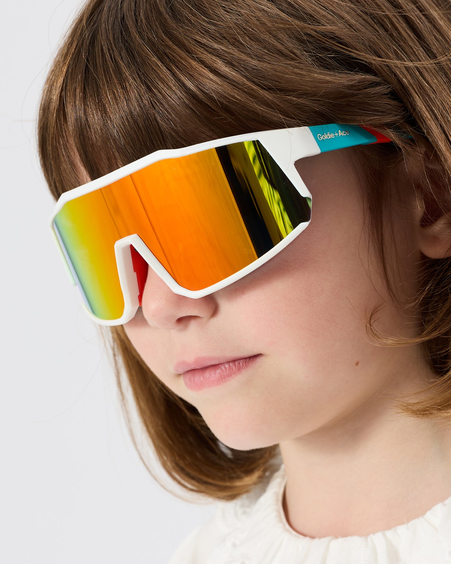 Goldie + Ace Sporty Sunglasses White