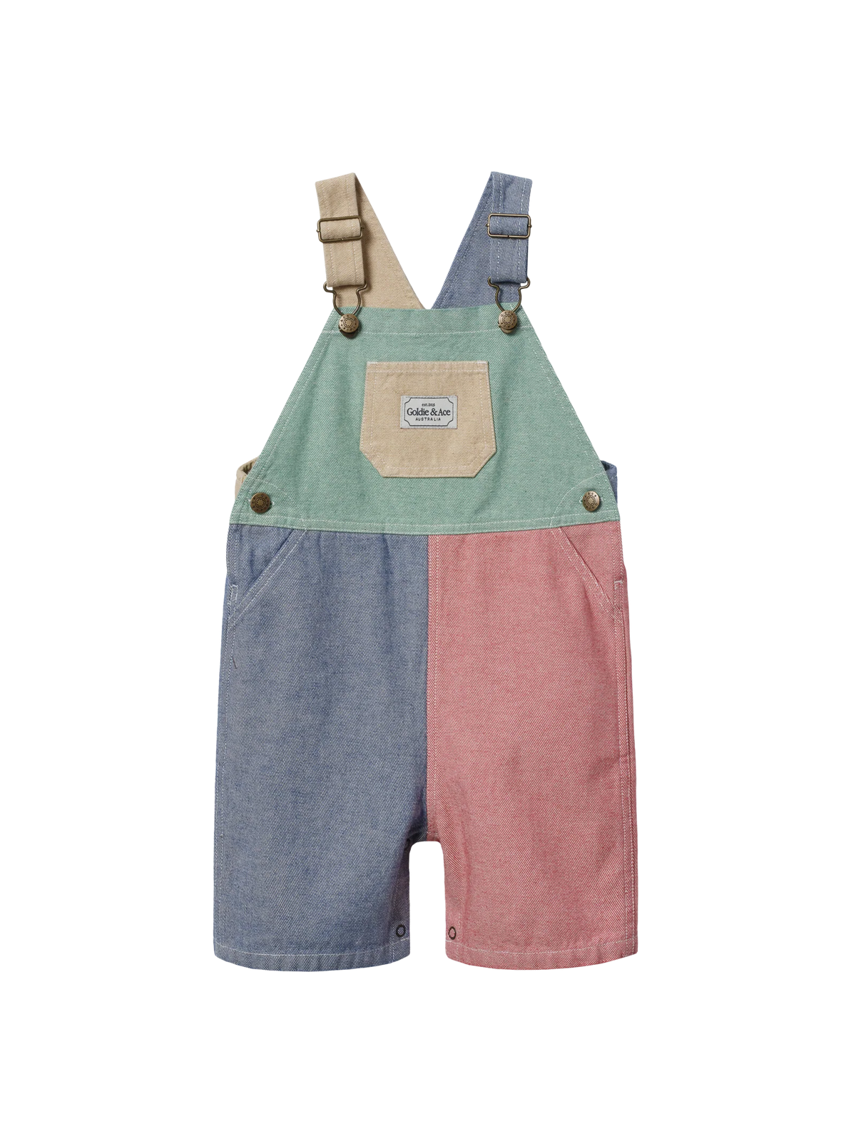 Goldie + Ace Patchwork Burton Overall Multi