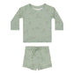Quincy Mae Finn Rashguard and Short Set Dino Sage
