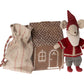 Maileg Santa Mouse with Gingerbread House